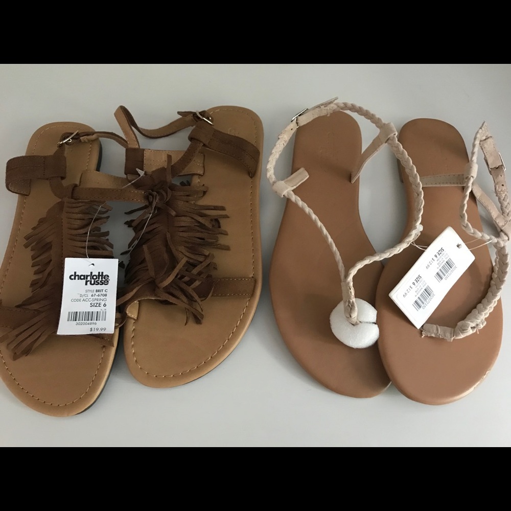 Charlotte Russe Sandals (2 pair)